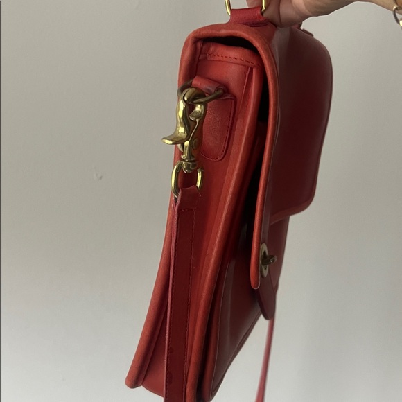 Coach Red Station Bag Leather crossbody bag satchel vintage with hang tag - Picture 11 of 15